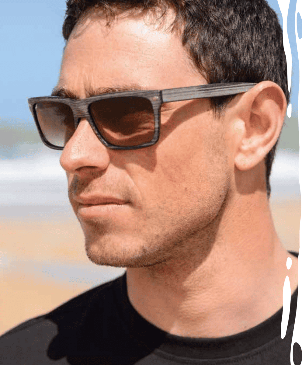 Urban Beach Hank Herenzonnebril Zwart/Bruin - Gepolariseerd met Vierkant Montuur - Afbeelding 2