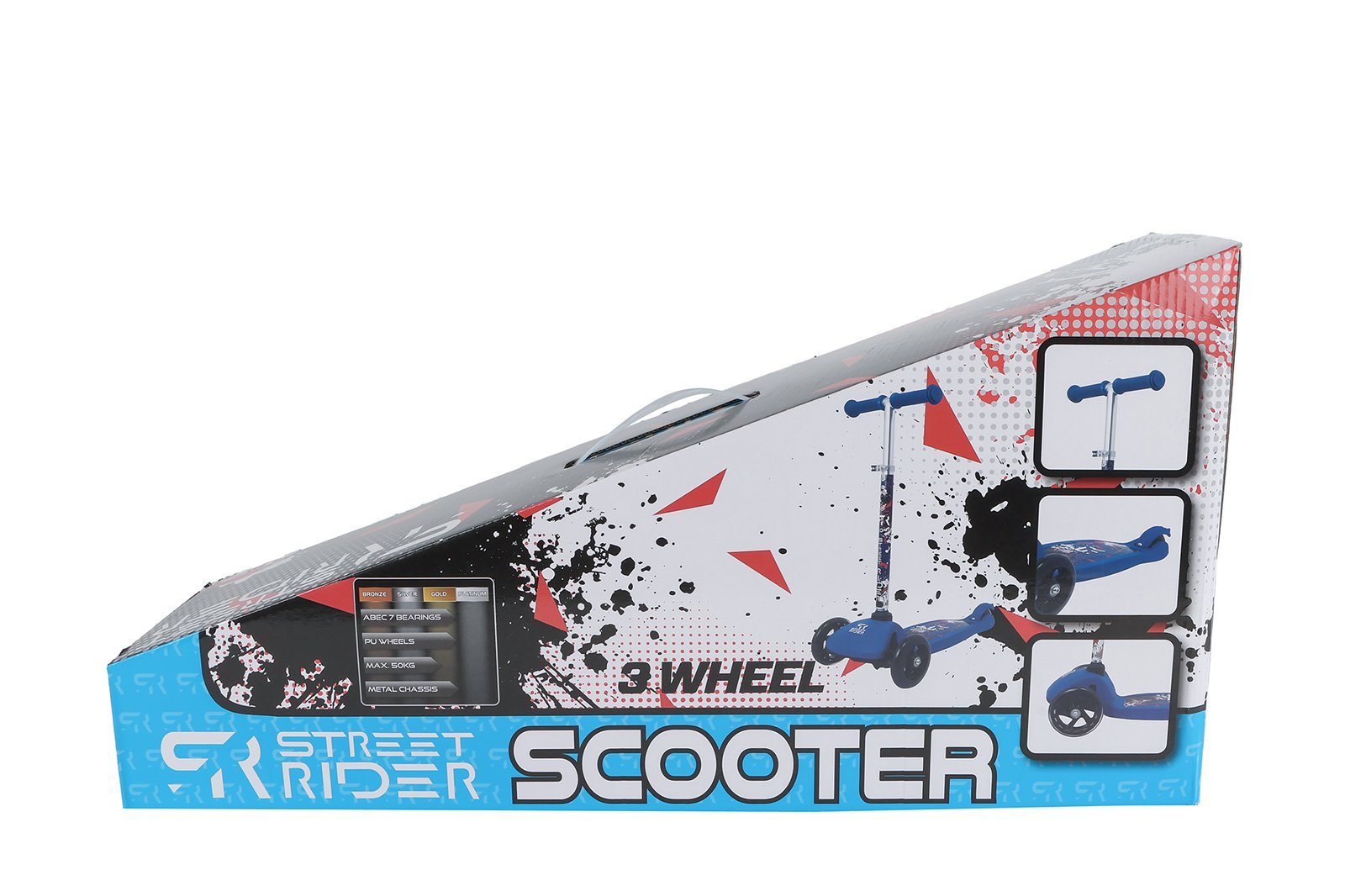Street Rider 3-Wiel Kinderstep – Verstelbaar Stuur – Roze of Blauw – Vanaf 3 Jaar – Bild 6