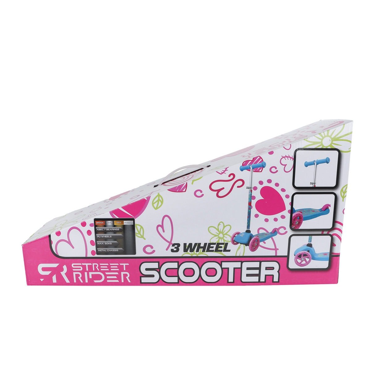 Street Rider 3-Wiel Kinderstep – Verstelbaar Stuur – Roze of Blauw – Vanaf 3 Jaar – Bild 7
