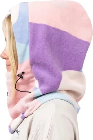 Eivy Mandy Fleece Balaclava side view showing stretch and fit under helmet