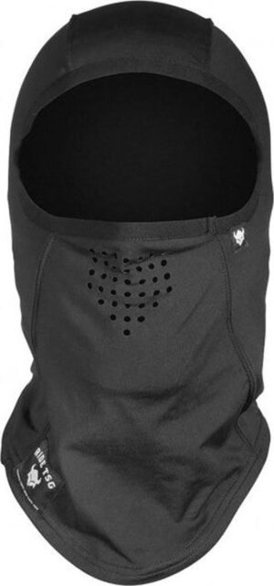 Nahaufnahme der lasergeschnittenen Atemlöcher der TSG Storm Mask Balaclava