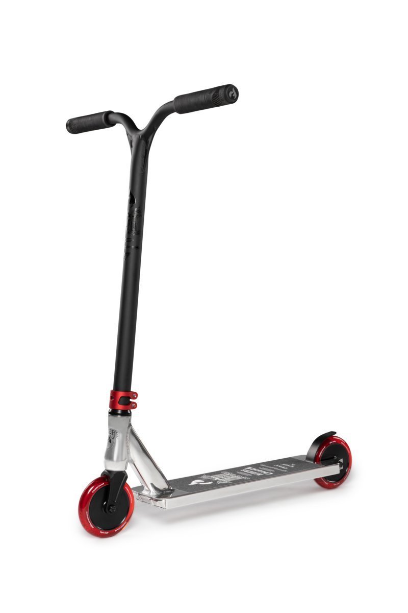 Chilli Stunt Scooter - Riders Choice Zero V2 - 120mm Räder - Silber - Polierte Oberfläche