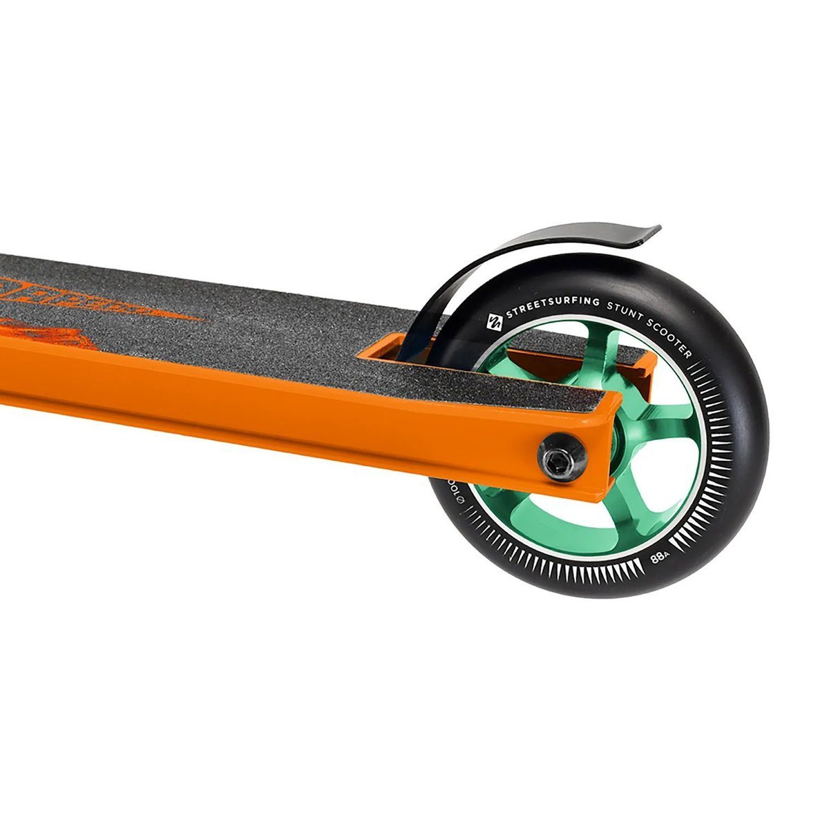 Street Surfing Torpedo Stuntstep Firestarter 100mm – Zwart/Oranje - Image 3