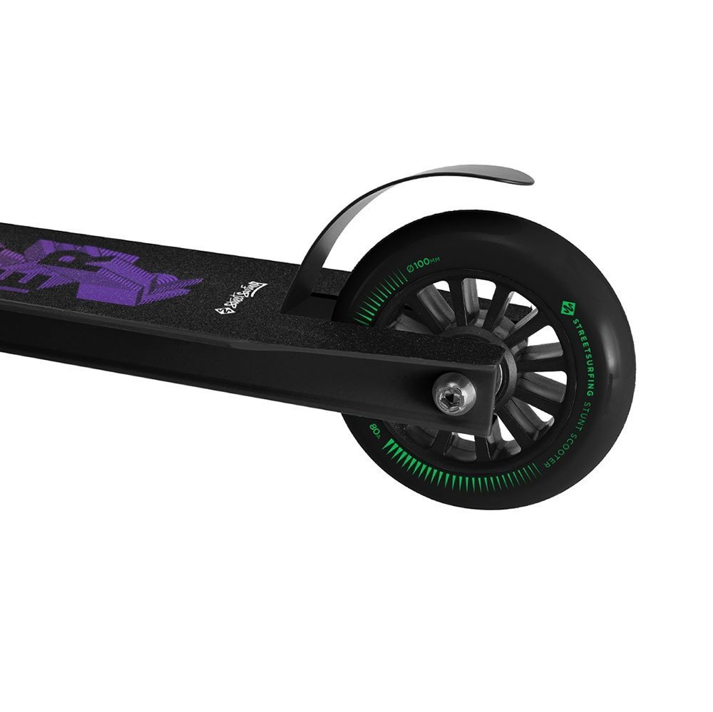 Street Surfing - Trickster Stuntstep - Black Gum - 100mm Wielen - Klaar voor het skatepark - Image 3