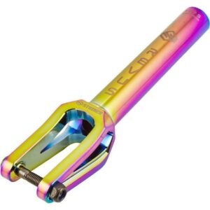 STRIKER Striker REVUS SCS/HIC Vorderradgabel Regenbogen – SCS HIC Vorderradgabel, einschließlich Achse und Distanzstücke