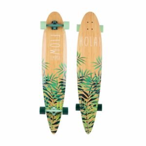 Tempish Flow Longboard B bovenaanzicht met griptape en logo
