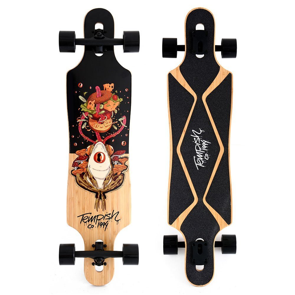 Tempish - Frogman Longboard - 96cm - Zwart/Groen Twin-tip