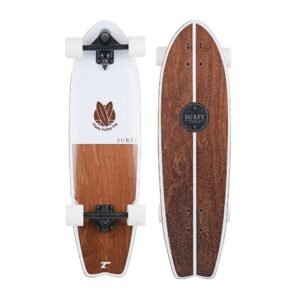 Tempish Surfy II Surfskate bovenaanzicht houtnerf en griptape