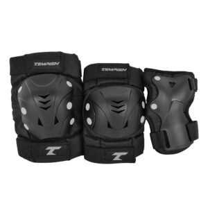 Tempish Taky Skate Protection Set Adults Black S - Complete 3-piece set