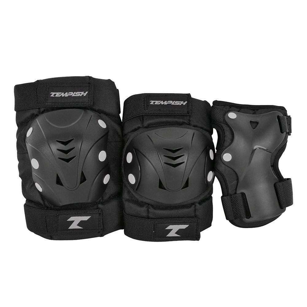 Tempish Taky Skate Protection Set Adults Black S - Complete 3-piece set